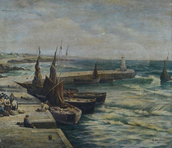 Anonimo, XIX sec. - Port