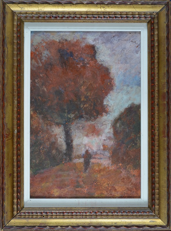 Raffaello Gambogi - Paesaggio con Figura