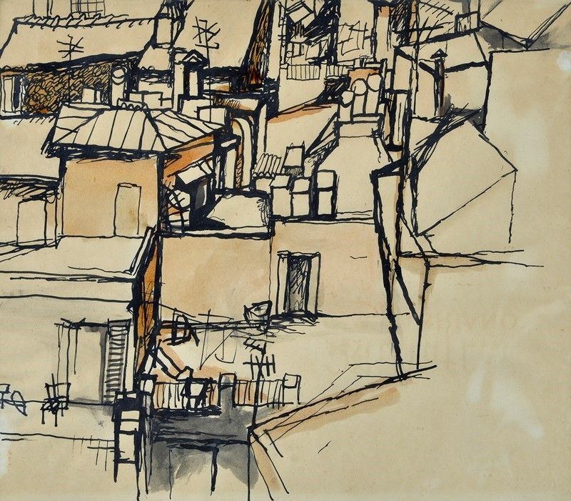 Attr. a Renato Guttuso - Terrazzi