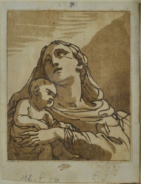 Scuola Emiliana, XVIII sec. - Madonna with Child