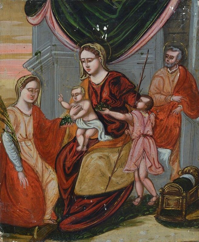 Scuola Veneto - Dalmata, XVII Sec. - Madonna con Bambino