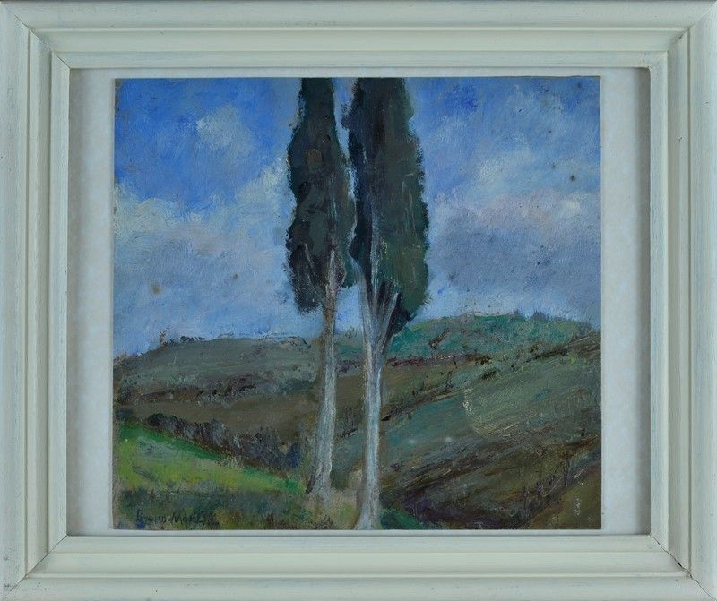 Bruno Martini - Paesaggio con Cipressi