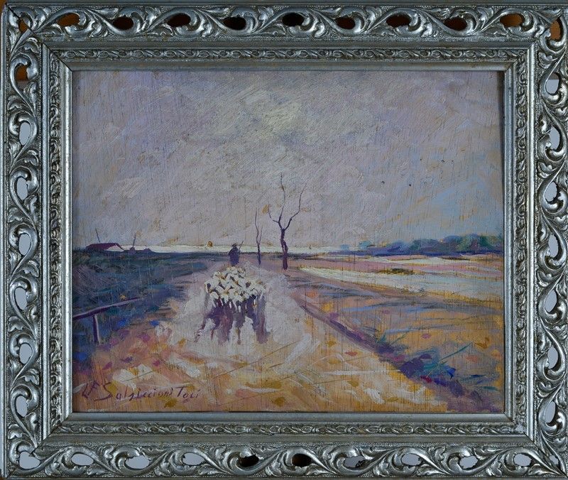 Luigi Salsiccioni Toci - Pastore con Gregge