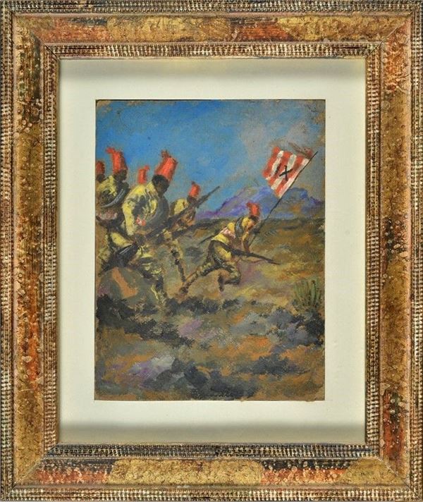 Bozzetto per cartolina coloniale