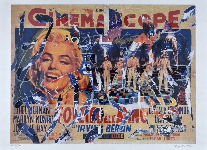 Mimmo Rotella - Senza Titolo