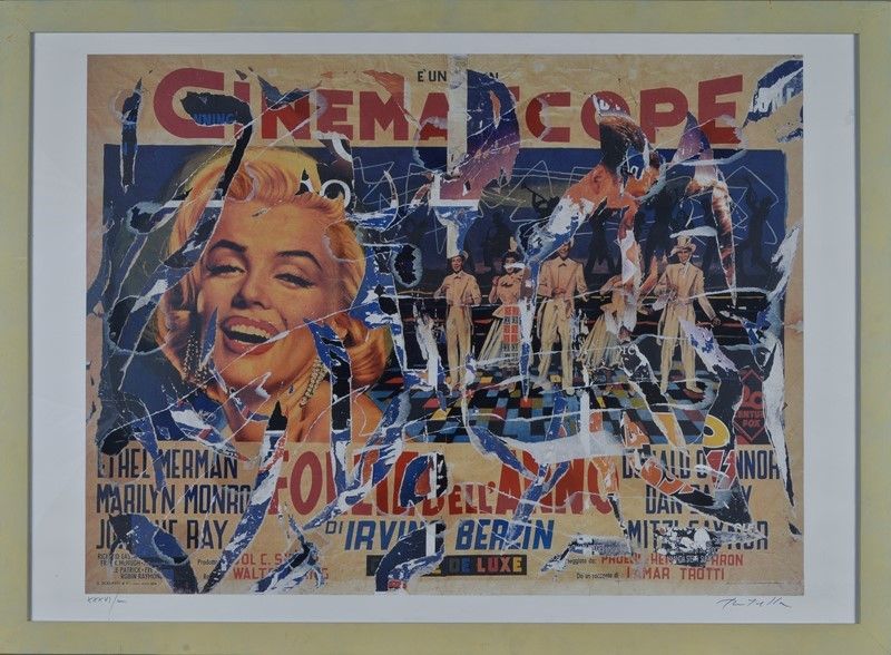 Mimmo Rotella - Senza Titolo