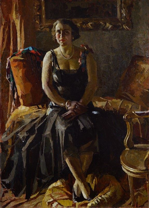 Giulio Salti - Portrait of a noble woman