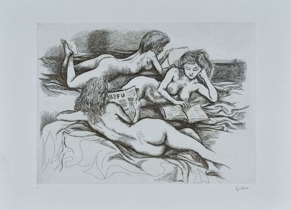 Renato Guttuso - Naked