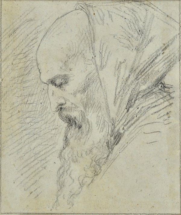 Anonimo, XVIII - XIX sec. - Profilo di frate
