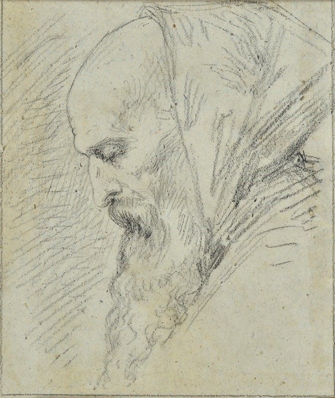 Anonimo, XVIII - XIX Sec. - Profilo di Frate