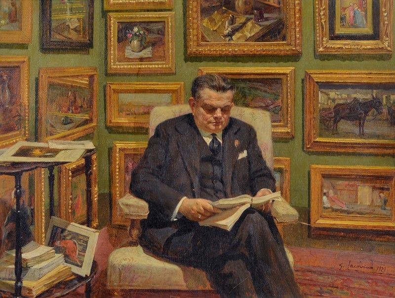 Giovanni Iacovino - Ritratto di Uomo nello Studio