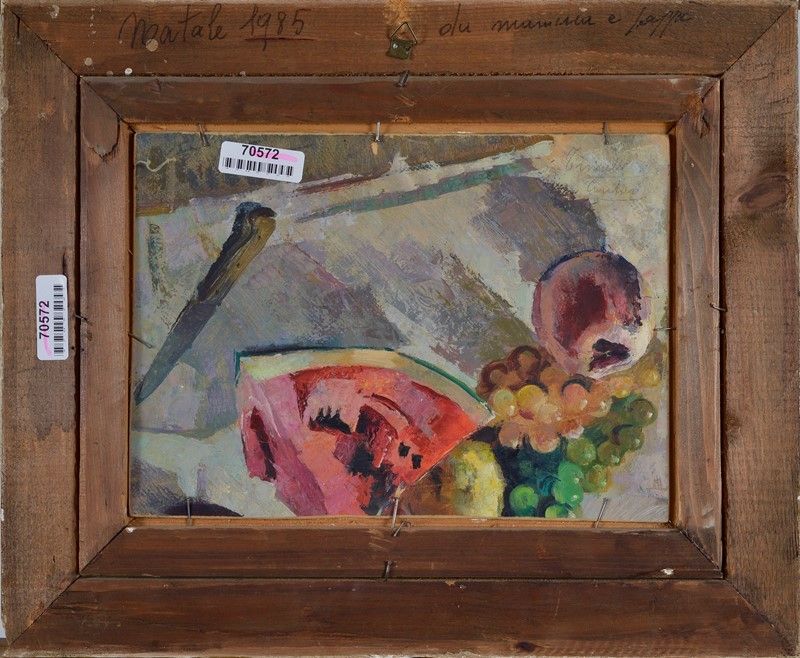 Giulio Salti - Barche (fronte); Natura Morta (retro)