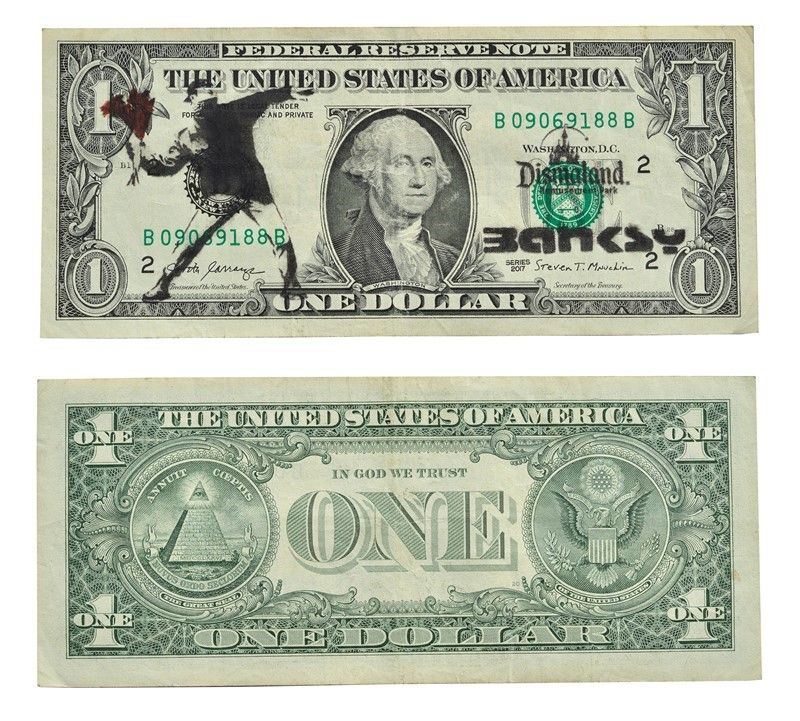 Banksy - Dismal Dollar (real Currency)