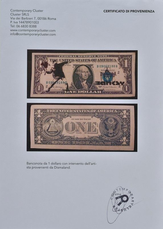 Banksy - Dismal Dollar (real Currency)