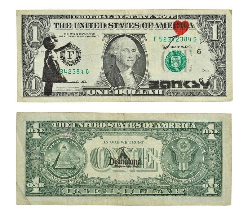 Banksy - Dismal Dollar (real Currency)