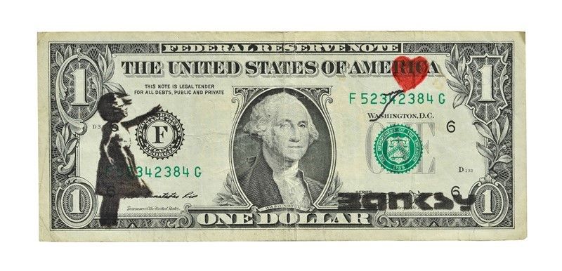 Banksy - Dismal Dollar (real Currency)