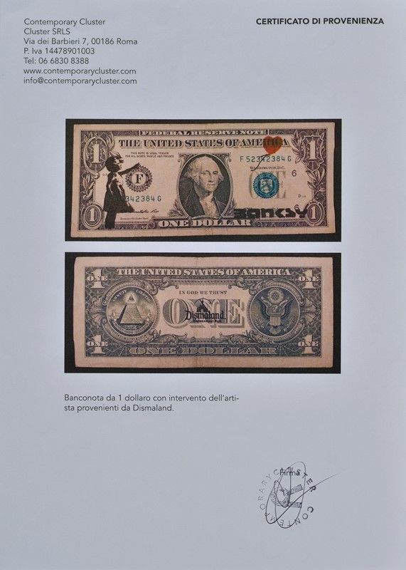Banksy - Dismal Dollar (real Currency)
