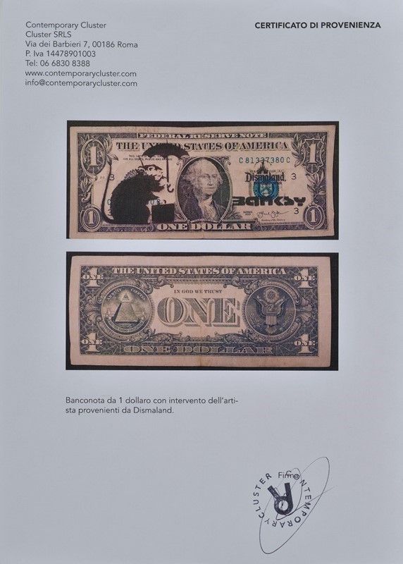 Banksy - Dismal Dollar (real Currency)
