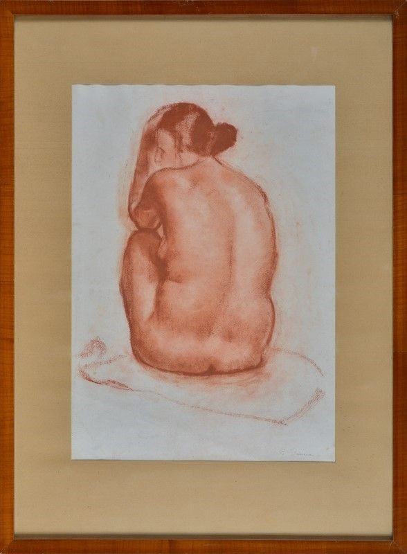 Felice Carena - Nudo di Schiena