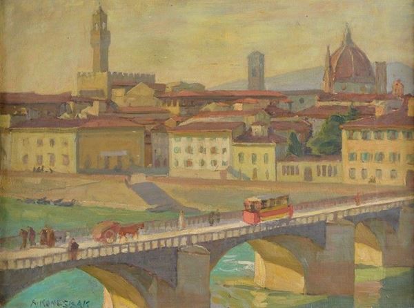 Albert Kongsbak - View of Florence from San Nicol&#242;
