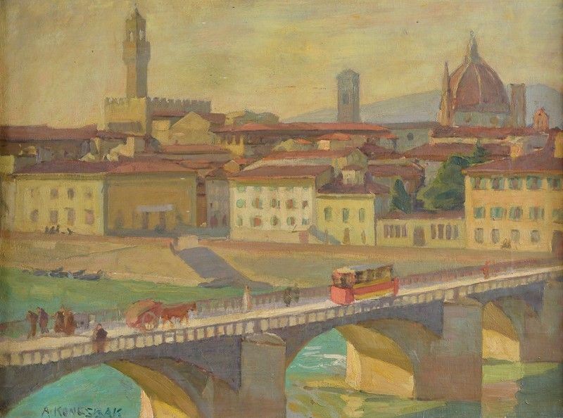 Albert Kongsbak - Veduta di Firenze da San Nicolò