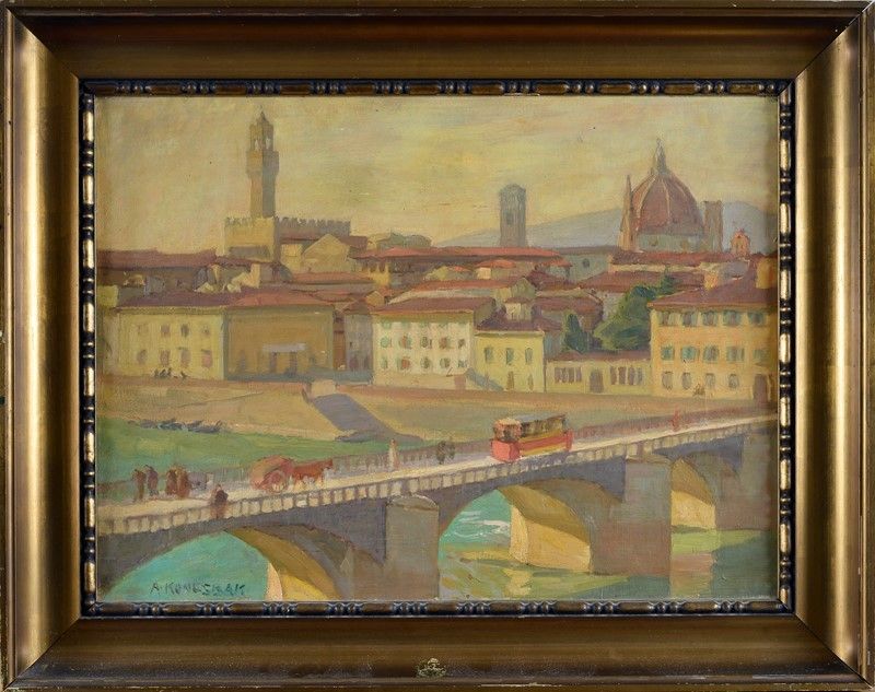 Albert Kongsbak - Veduta di Firenze da San Nicolò