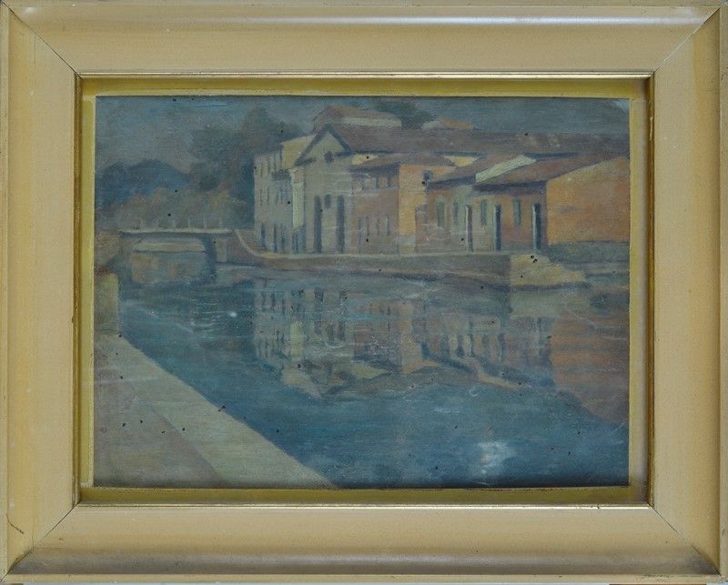 Anonimo, XX Sec. - Darsena a Viareggio