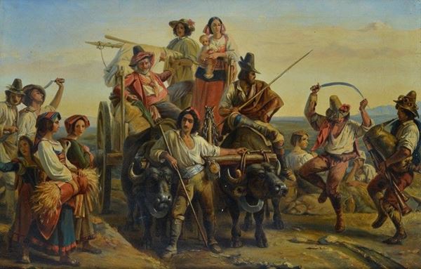Anonimo, XIX sec. - Festa della mietitura