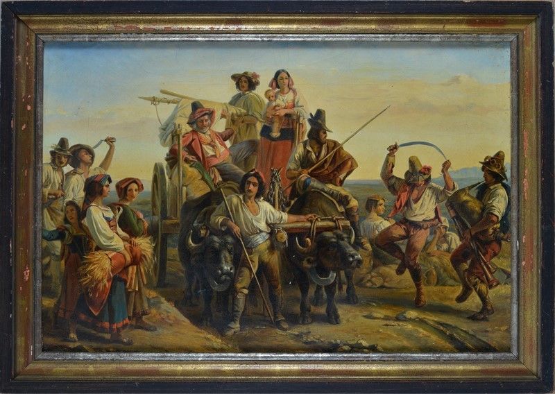 Anonimo, XIX Sec. - Festa della Mietitura