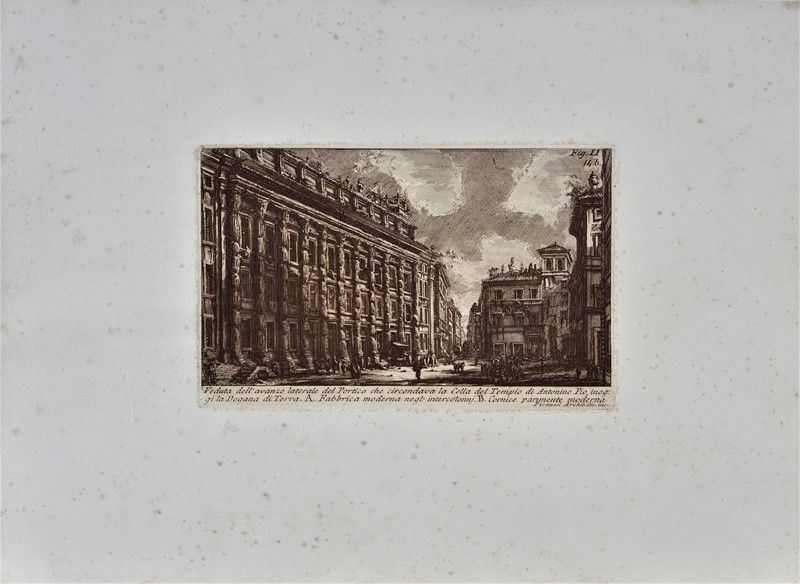 Giovanni Battista Piranesi - Veduta di Piazza di Pietra
