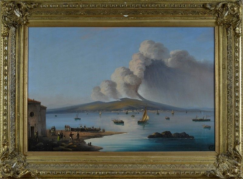 Anonimo, XIX Sec. - Eruzione del Vesuvio