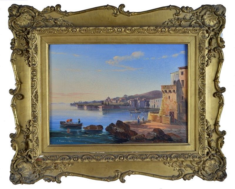 Achille Carrillo - Veduta Dell'isola di Gaeta