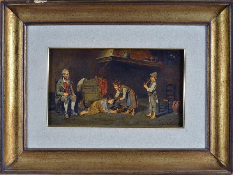Giuseppe Costantini - Scena di Vita Domestica