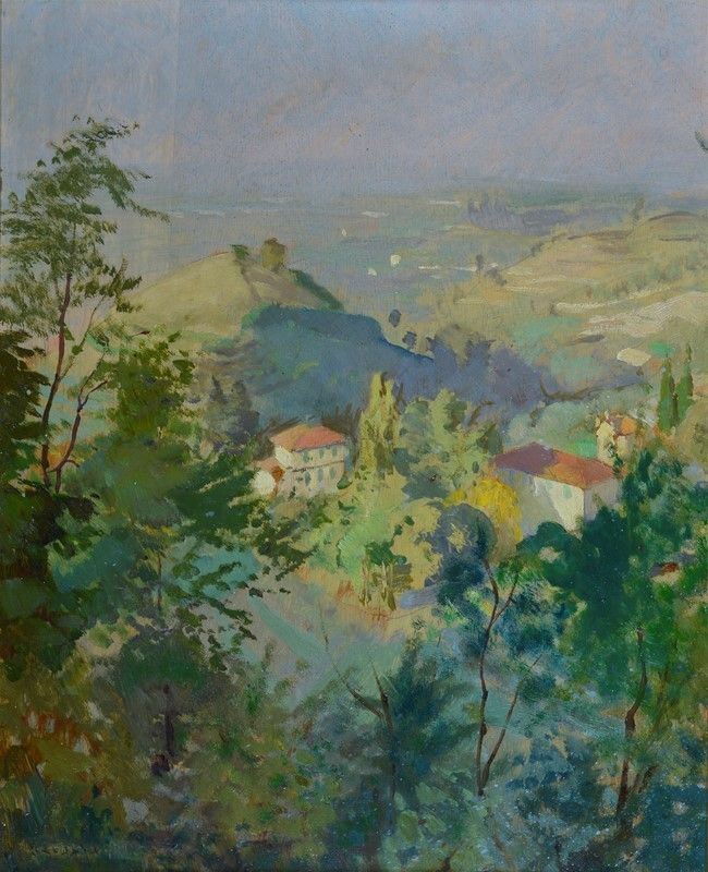 Anonimo, XX Sec. - Veduta di Campagna