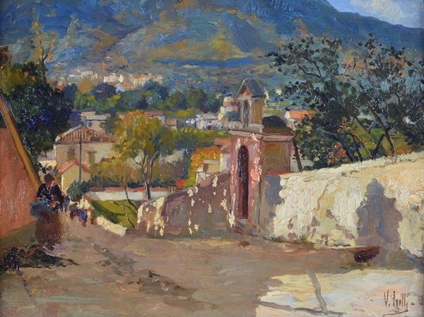 Vincenzo Irolli - Veduta di paese