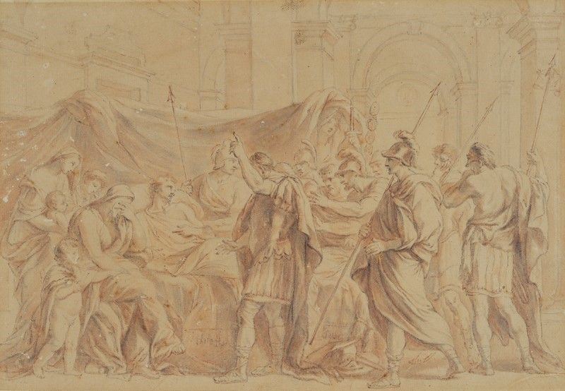 Anonimo, XIX Sec. - Morte di un Imperatore Romano