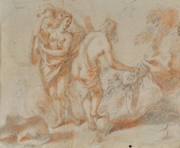 Scuola Italia Meridionale, XVII - XVIII sec. - Female figures