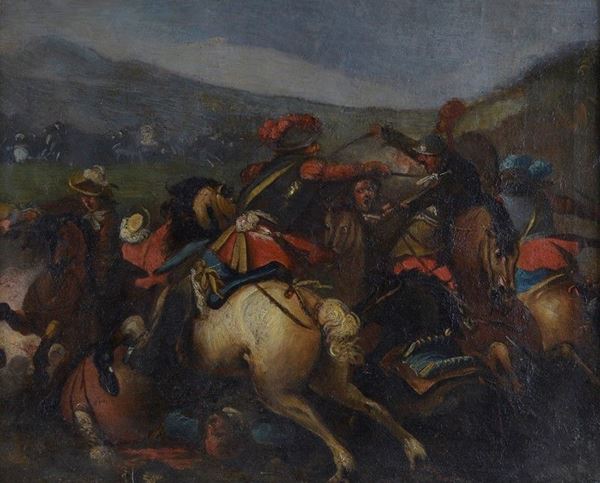 Scuola Fiamminga, XVII sec. - Battaglia