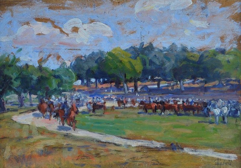 Luigi Gioli - Cavalli alle Cascine