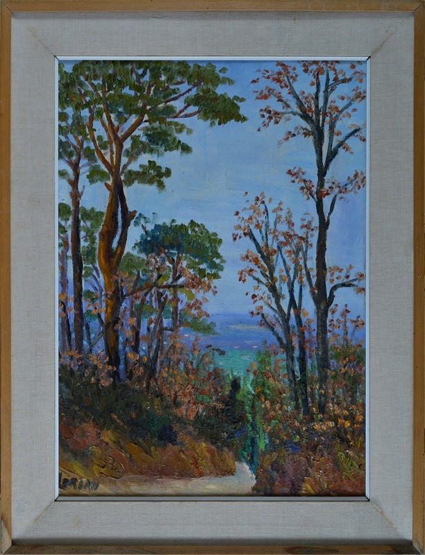 Anonimo, XX Sec. - Paesaggio con Alberi