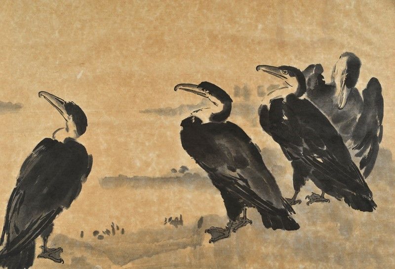 Xu Beihong - The Cormorans