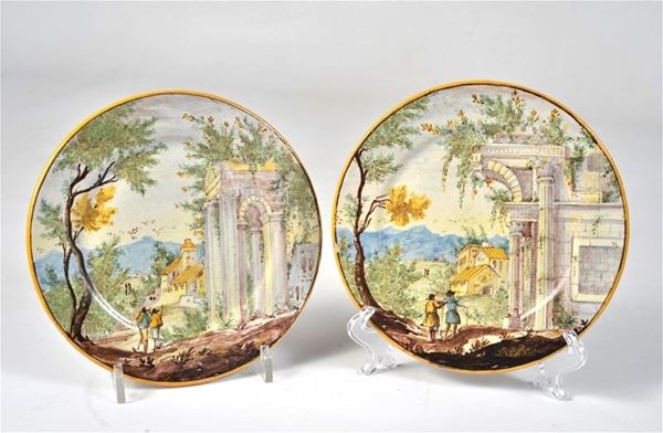 Pair of plates  - Auction ANTIQUES, AUTHORS OF XIX AND XX CENTURY - II - Galleria Pananti Casa d'Aste