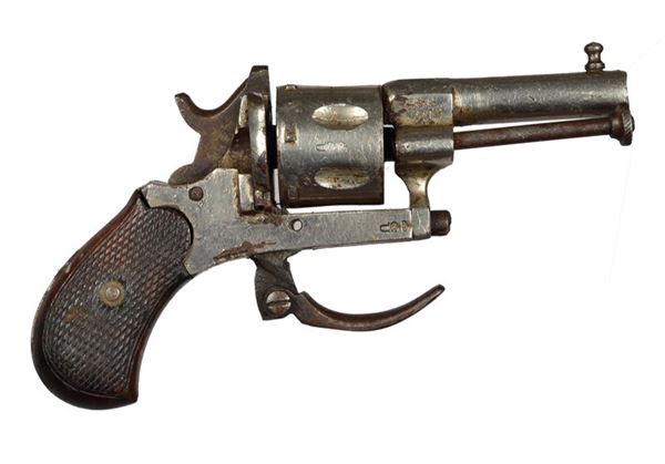 Breech-loading pocket revolver  - Auction Antique Arms & Militaria - Galleria Pananti Casa d'Aste