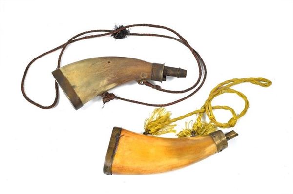 Two powder horns