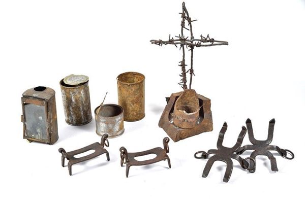 Seven relics of the trenches  - Auction Antique Arms & Militaria - Galleria Pananti Casa d'Aste