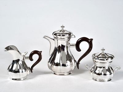 Set Composto da Caffettiera, Zuccheriera e Lattiera
