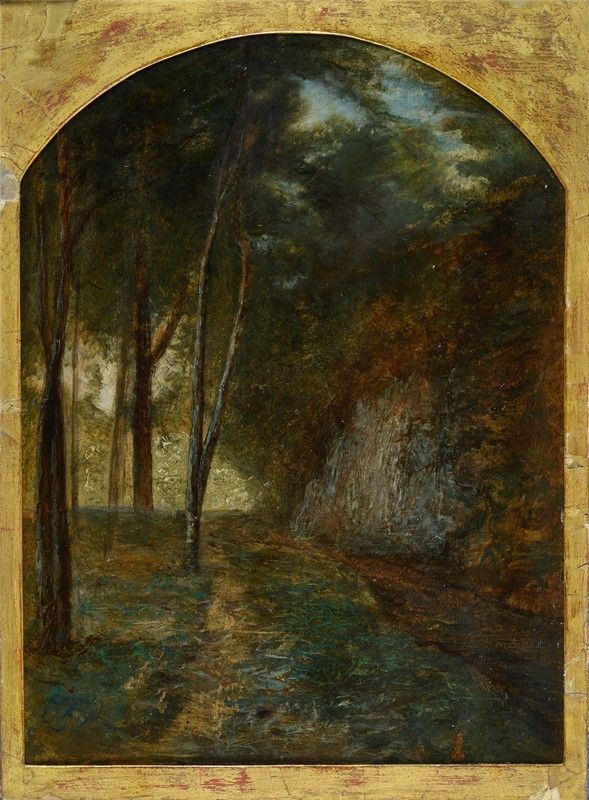 Antonio Fontanesi - Paesaggio boschivo