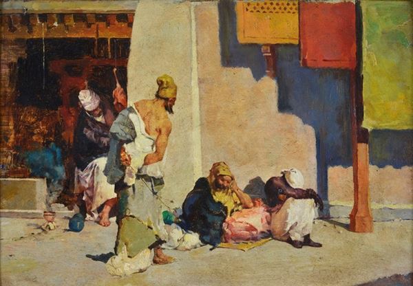 Domenico Morelli - Orientalist scene