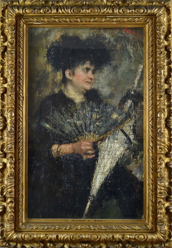 Antonio Mancini - Ritratto di Zazà