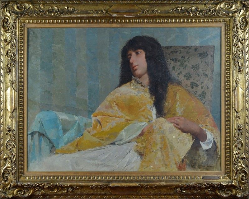 Domenico Morelli - Figura Seduta